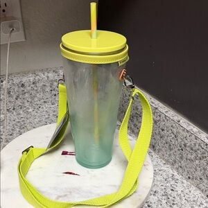 Starbucks Lime and Mint Tumbler with Strap